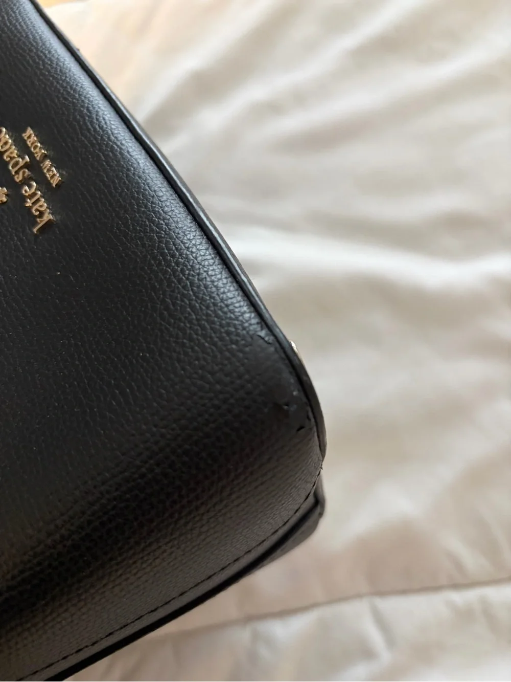 Kate Spade Darcy Black Leather Crossbody Bucket Bag - Picture 5 of 7